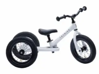 Trybike løbecykel 3 hjulet Hvid/sort