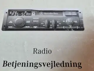 Betjeningsvejledning  Mercedes Radio