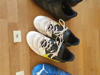 Fodboldstøvler forskellige størrelser