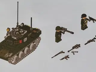 T-85 tanks i samlesæt med 2 soldater