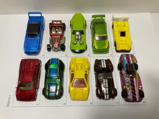 HOT WHEELS 1/64 - STYK PRIS KR. 10,00