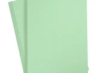 Papir, A4, ark 210x297 mm, 80 g, lys grøn, 20stk./ 1 pk.