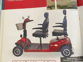 El-scooter, 2 personers, Pegasus Inline Turtelduen