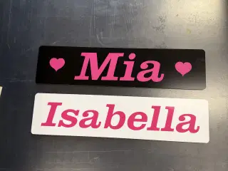 Trucker plade med valgfri navn