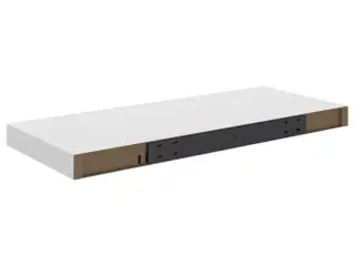 Væghylder 2 stk. 60x23,5x3,8 cm MDF hvid