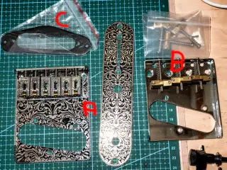 A: Bridgeplate og controlpalte  m.m.