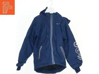 Vinterjakke med lynlås og hætte fra Minymo (str. 128)