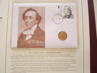Fødselsdags møntbrev H.C. Andersen 200 år