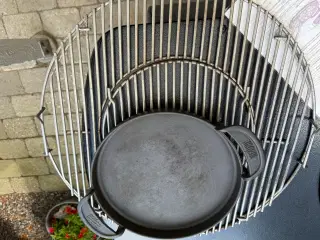 Weber støbejernspande med rist