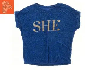 Blå T-shirt med Leopardmønster fra Name It (str. 122)