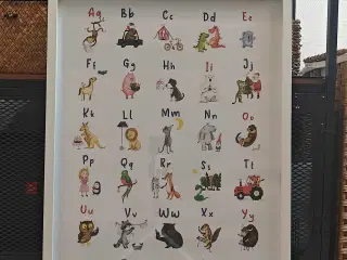 Håndtegnet ABC-plakat