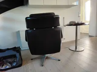 Retro Sort læderstol