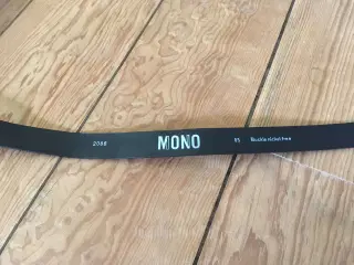 Sort bælte Mono str 85  + skindpung