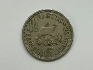 10 Piastres Lebanon 1961