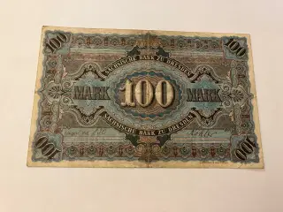 100 Mark Sächsische Bank - Dresden - 1911 Germany