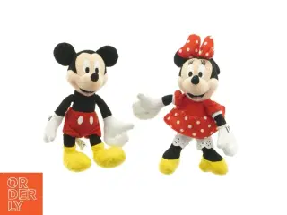 Mickey og Minnie Mouse Tøjdyr fra Disney (str. 18 x 13 cm)
