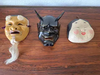 3 japanske masker sælges enkeltvis eller samlet