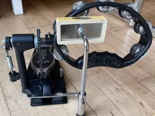 DW 2000 fodbetjent tamburin sort