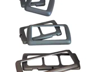 Dobbelt ramme til vægudtag hvid