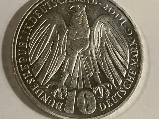 10 Deutsche Mark 2001 - 50 Jahre Bundesverfassungsgericht