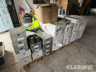 Blandet arbejdstøj high-vis og sikkerhedssko