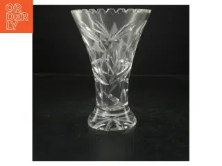 Klar krystalvase (str. 21 cm)