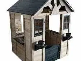 SpinOut legehus i træ Mål: : L112xB106x H144 cm