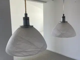 2 pæne glas loftlamper