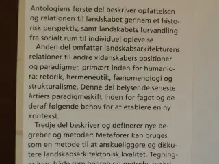landskab og landskabsarkitektur - en antologi om t