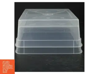 Gennemsigtig opbevaringsboks fra Braplast (str. 2 straks. 26 x 20 cm)