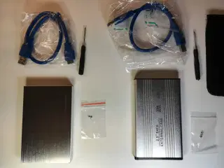 Harddisk kabinet 2.5" SATA, USB 3.0 - 2 stk.