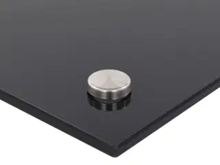 Stænkplade 90x50 cm hærdet glas sort