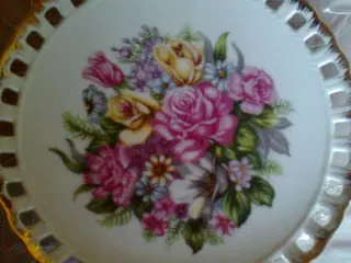 Blomster platter 5 stk