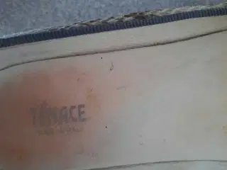 ballerinasko str 40 beige brun læder Italien 