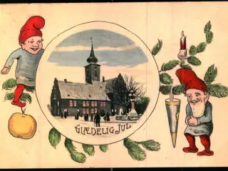 Glædelig Jul - Nykøbing F. Kirke - C.J.Jacobsen  u/n - Brugt