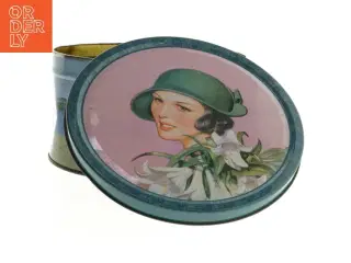 Vintage dekorativ kagedåse (str. Ø. 20 cm)