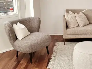 Loungestol gråbrun HouseNordic