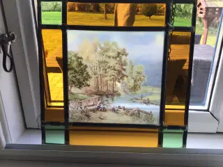 Bemalet glas til ophæng