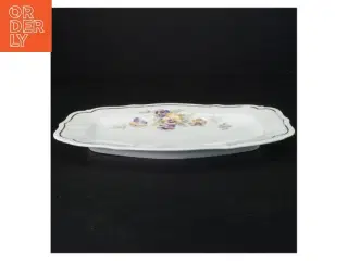 Porcelænsfad med blomstermotiv fra Bavaria (str. 28 x 19 cm)