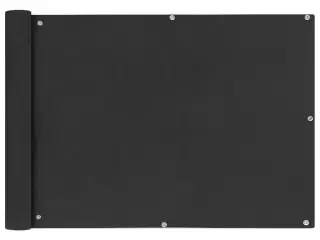 Balkonafskærmning HDPE 75x600 cm antracitgrå