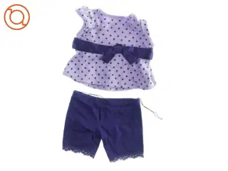Bamse tøj farven lilla fra Build a Bear (str. Livvidde 16 cm)