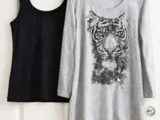 Kjole og top i lækker jersey