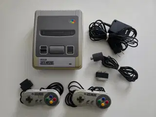 Super nintendo. inkl. 5 Spil. Den originale 