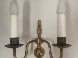 Messing væglampe