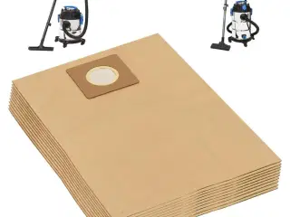 Poser til våd- og tørstøvsuger 10 stk. papir brun