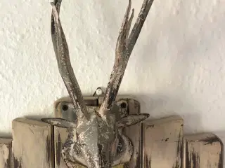 Kridttavle med hjort, 60x28 cm, væg ophæng