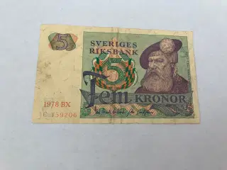 5 Kronor 1978 BX Sweden