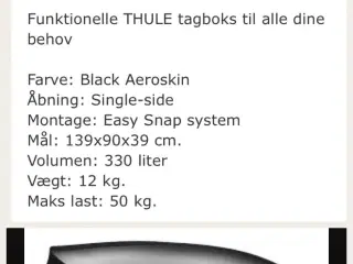 Tagboks på 330L udlejes