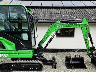 MOLE M20 EL / fabriksny / 100% elektrisk / skovlsæt