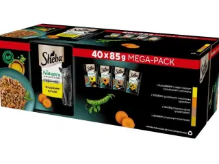 Vådfoder til kat – Sheba Nature’s Collection Fjerkræ i gelé, 40 x 85 g